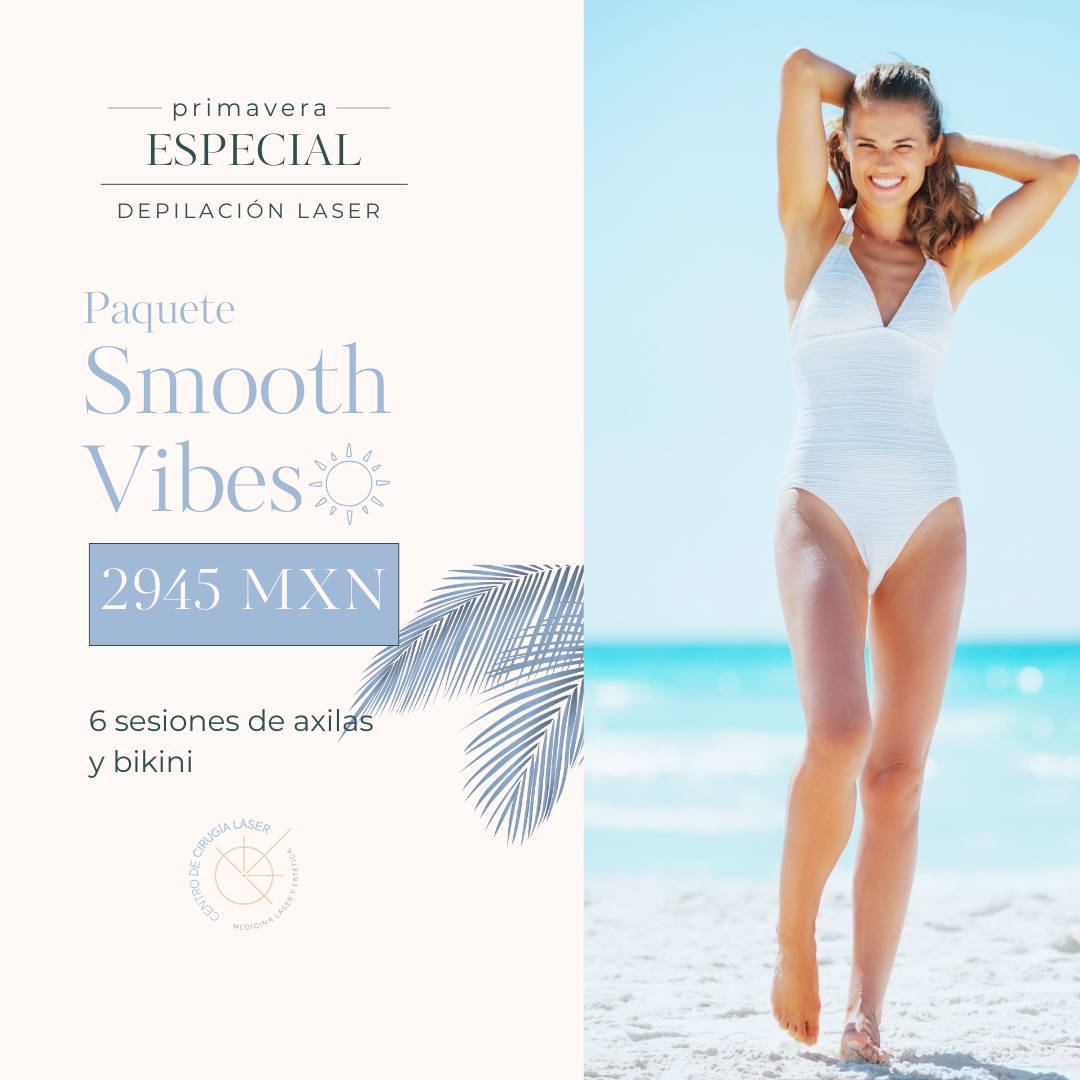 Clínica de depilación láser en San Luis Rio Colorado paquete Smooth Vibes axilas y línea del bikini