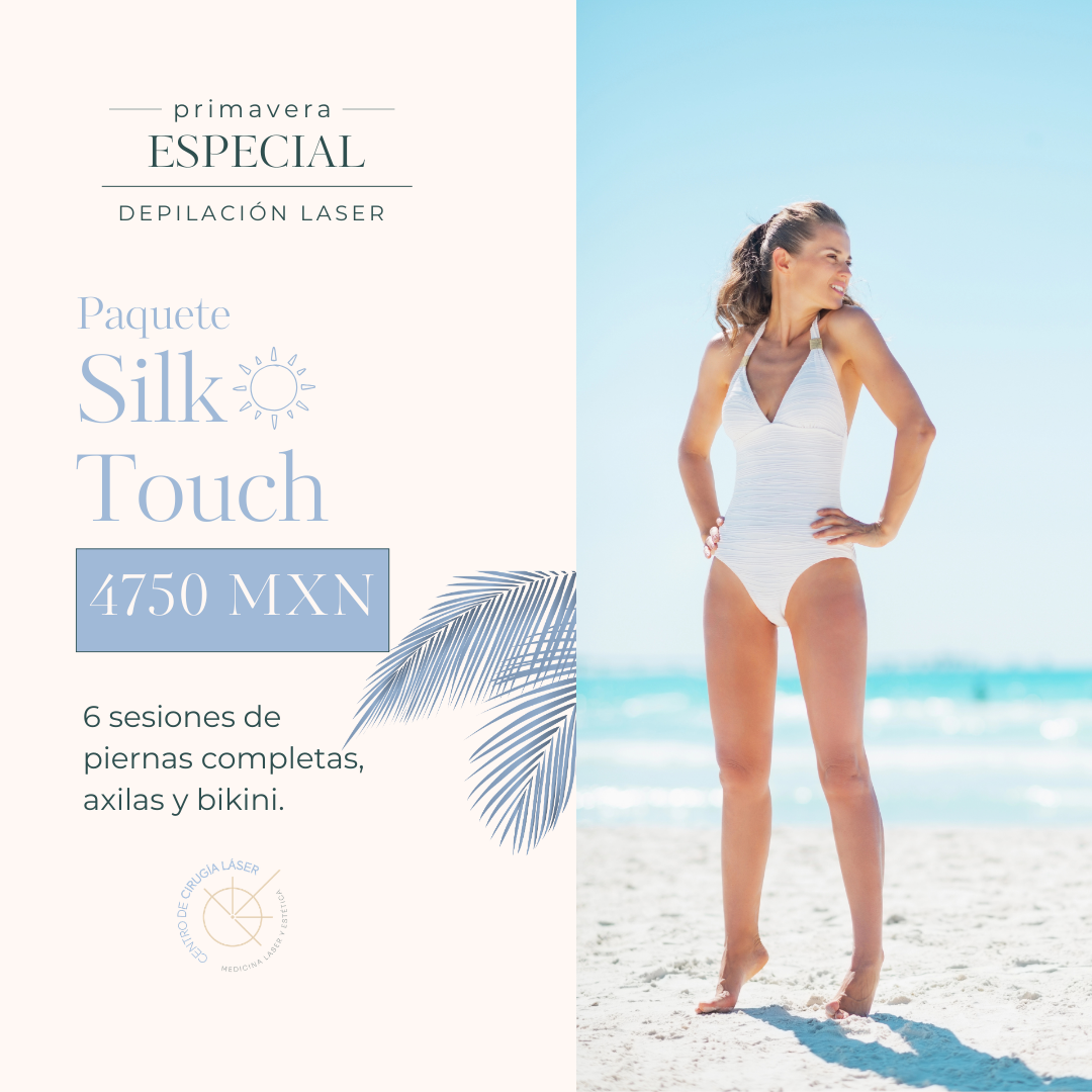 Depilación láser definitiva en SLRC paquete Silk Touch piernas axilas y bikini