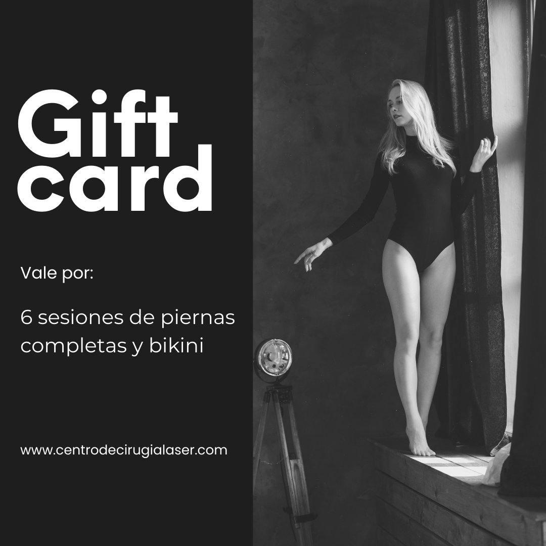 Gift Card Smooth & Free de depilación láser: 6 sesiones en piernas completas y bikini en Centro de Cirugía Láser
